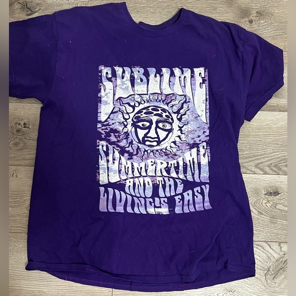 Purple Sublime Graphic T-Shirt - Picture 1 of 4